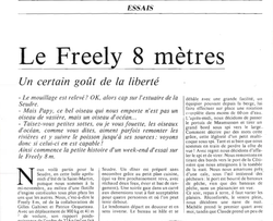 Essai : Freely 8 M